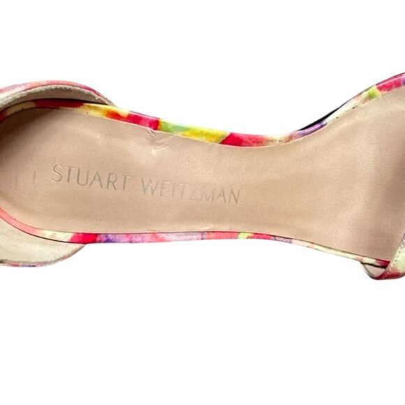 Stuart Weitzman Floral Sandals Heels 6.5 - Picture 6 of 6